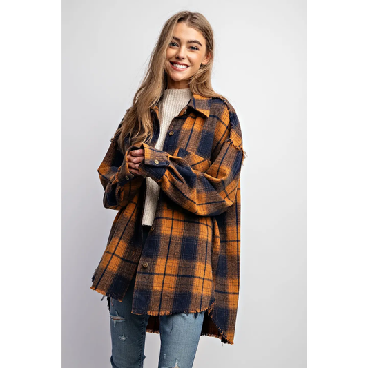 Shacket - Super Soft Plaid Button Down