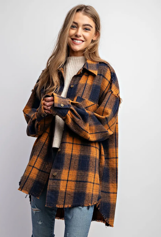 Shacket - Super Soft Plaid Button Down