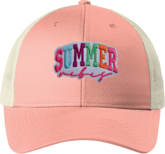 Decorated Hat - Summer Vibes On Coral