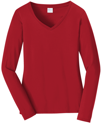 LPC450VLS - Ladies Long Sleeve V-Neck Tee - AMC Fun