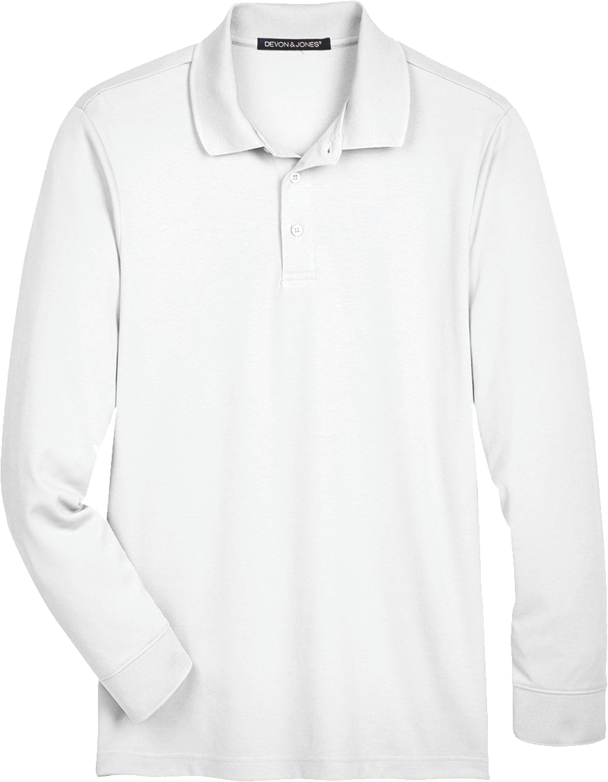 DG20LT - Men's Tall Performance Plaited Long Sleeve Polo - Herreid