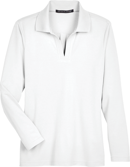 DG20LW - Women's Performance Plaited Long Sleeve Polo - Herreid