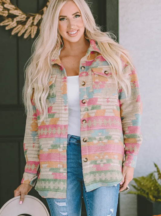 Shacket - Aztec Print